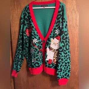 Ugly Christmas cardigan. NWOT